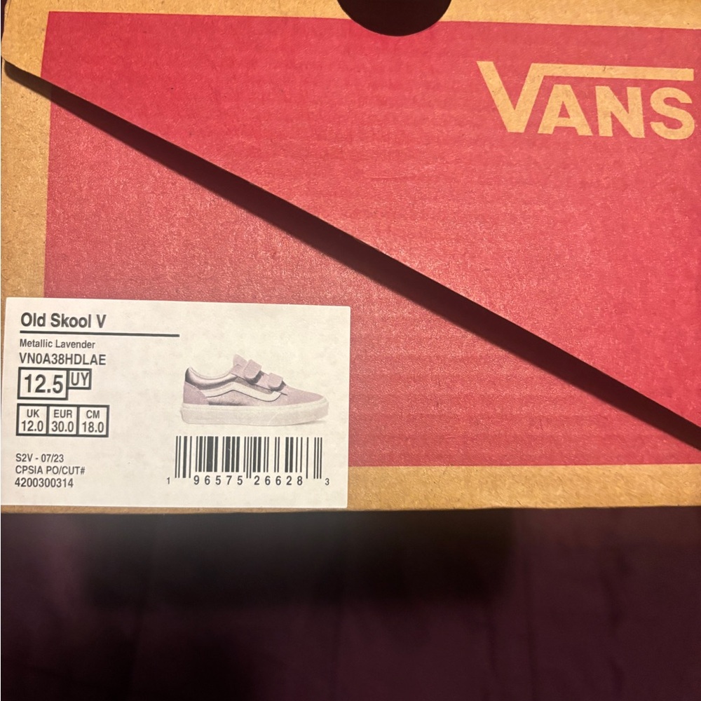 Vans Old Skool V Metallic Lavender Shoes